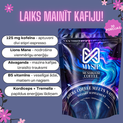Funkcionālā sēņu kafija